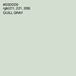 #D3DDD0 - Quill Gray Color Image
